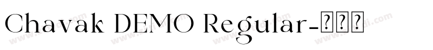Chavak DEMO Regular字体转换